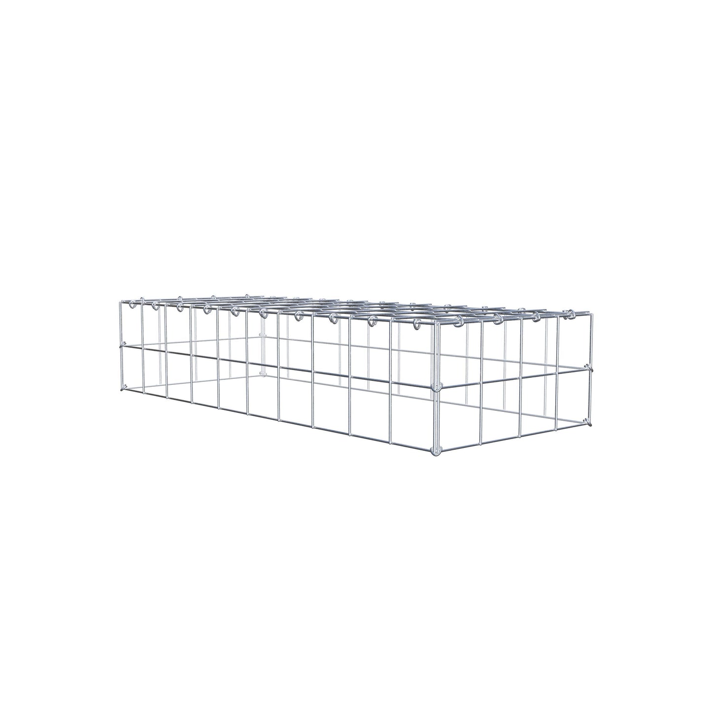 Anbaugabione Typ 3 100 cm x 20 cm x 40 cm (L x H x T), Maschenweite 10 cm x 10 cm, C-Ring
