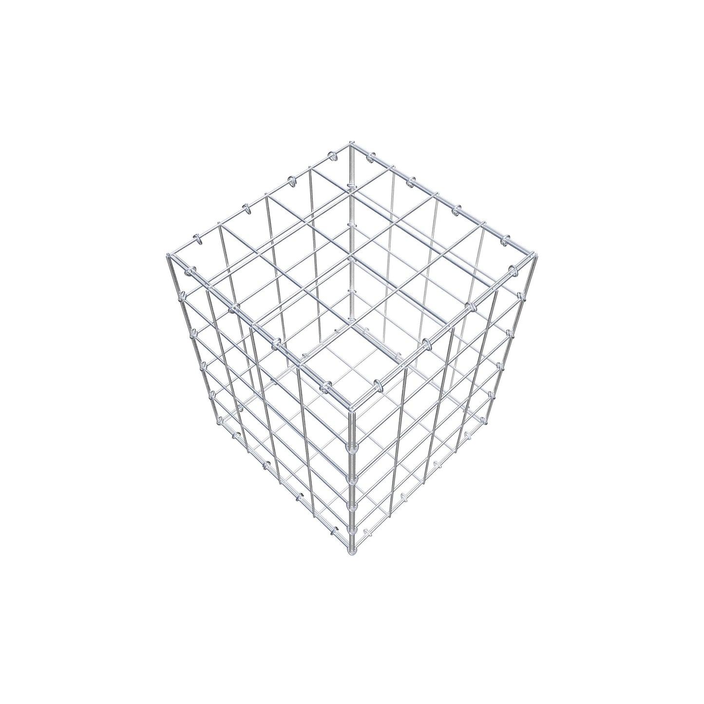 Gabião 50 cm x 40 cm x 40 cm (C x A x P), malhagem 10 cm x 10 cm, anel C