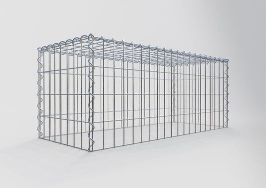 Gavión complementario tipo 3 100 cm x 40 cm x 40 cm (L x A x P), malla 5 cm x 10 cm, espiral