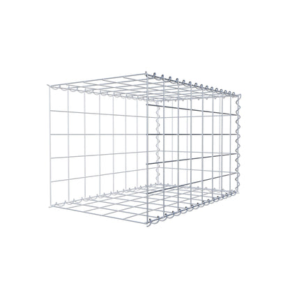 Extra gabion typ 2 80 cm x 50 cm x 50 cm (L x H x D), maskstorlek 10 cm x 10 cm, spiral