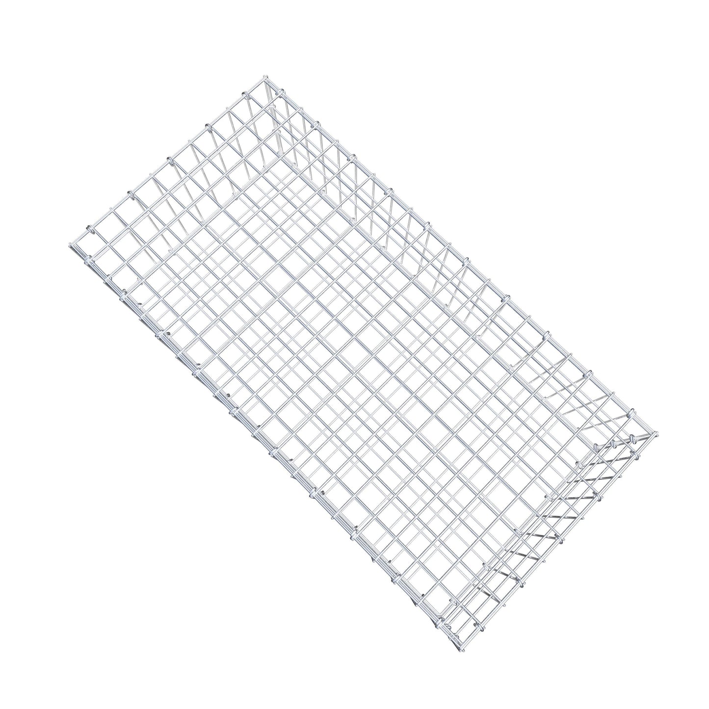 Gabião 100 cm x 30 cm x 50 cm (C x A x P), malhagem 5 cm x 10 cm, anel C