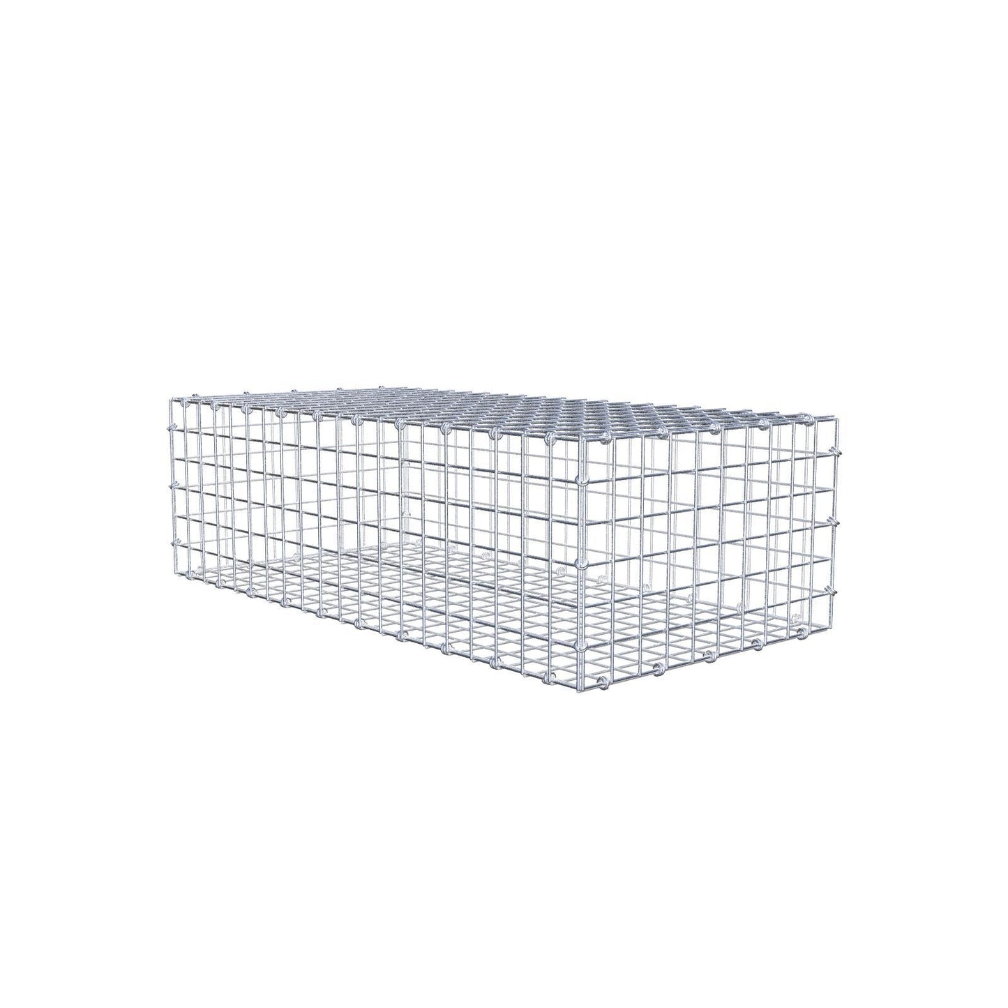 Gabião 100 cm x 30 cm x 50 cm (C x A x P), malhagem 5 x 5 cm, anel espiral