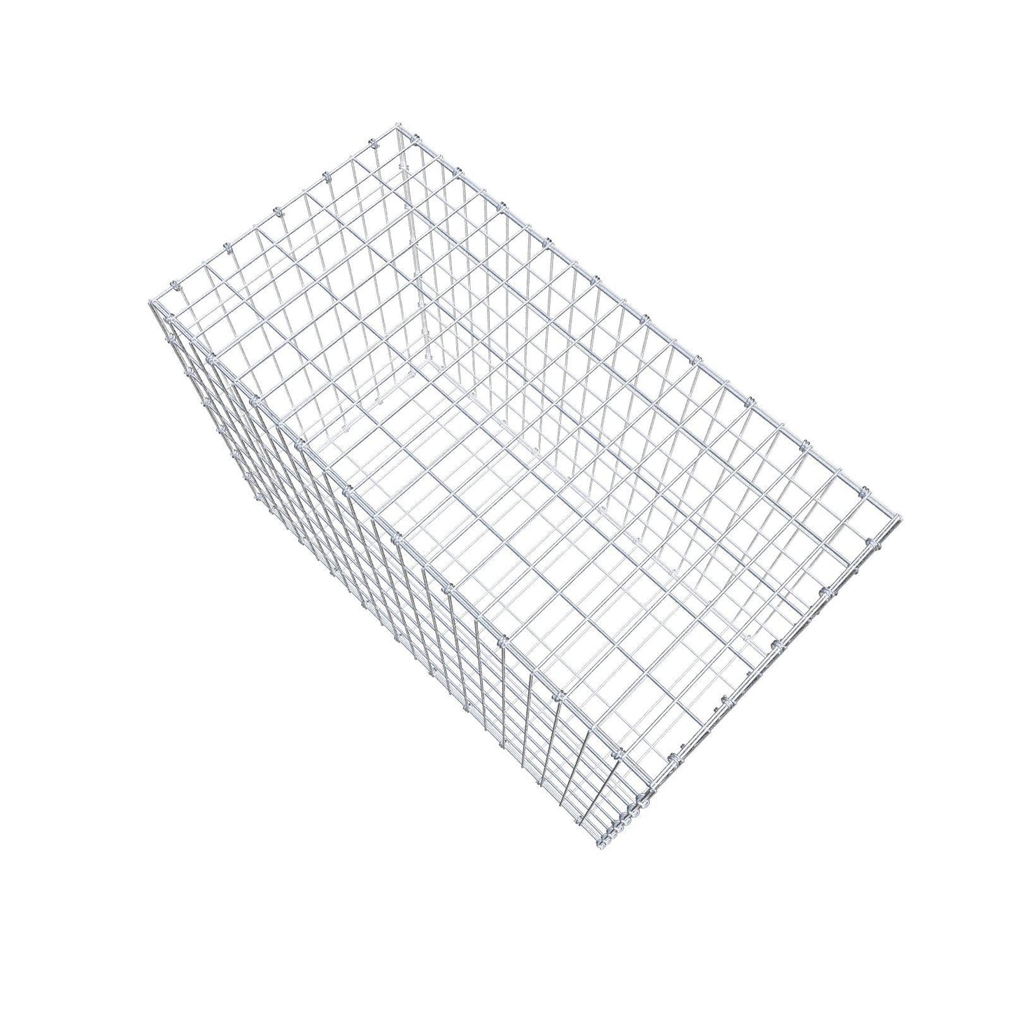Gabion 100 cm x 70 cm x 50 cm (L x H x D), maskstorlek 5 x 10 cm, spiralring