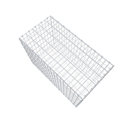 Gabion 100 cm x 70 cm x 50 cm (L x H x D), maskstorlek 5 x 10 cm, spiralring