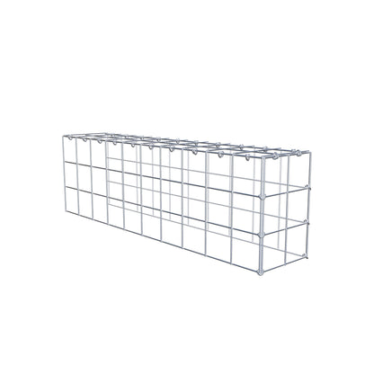 Gavión adicional tipo 4 100 cm x 30 cm x 20 cm (L x A x P), malla 10 cm x 10 cm, anillo en C