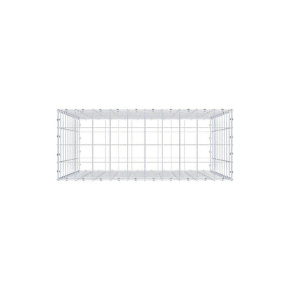 Gabião 100 cm x 100 cm x 40 cm (C x A x P), malhagem 10 x 10 cm, anel espiral