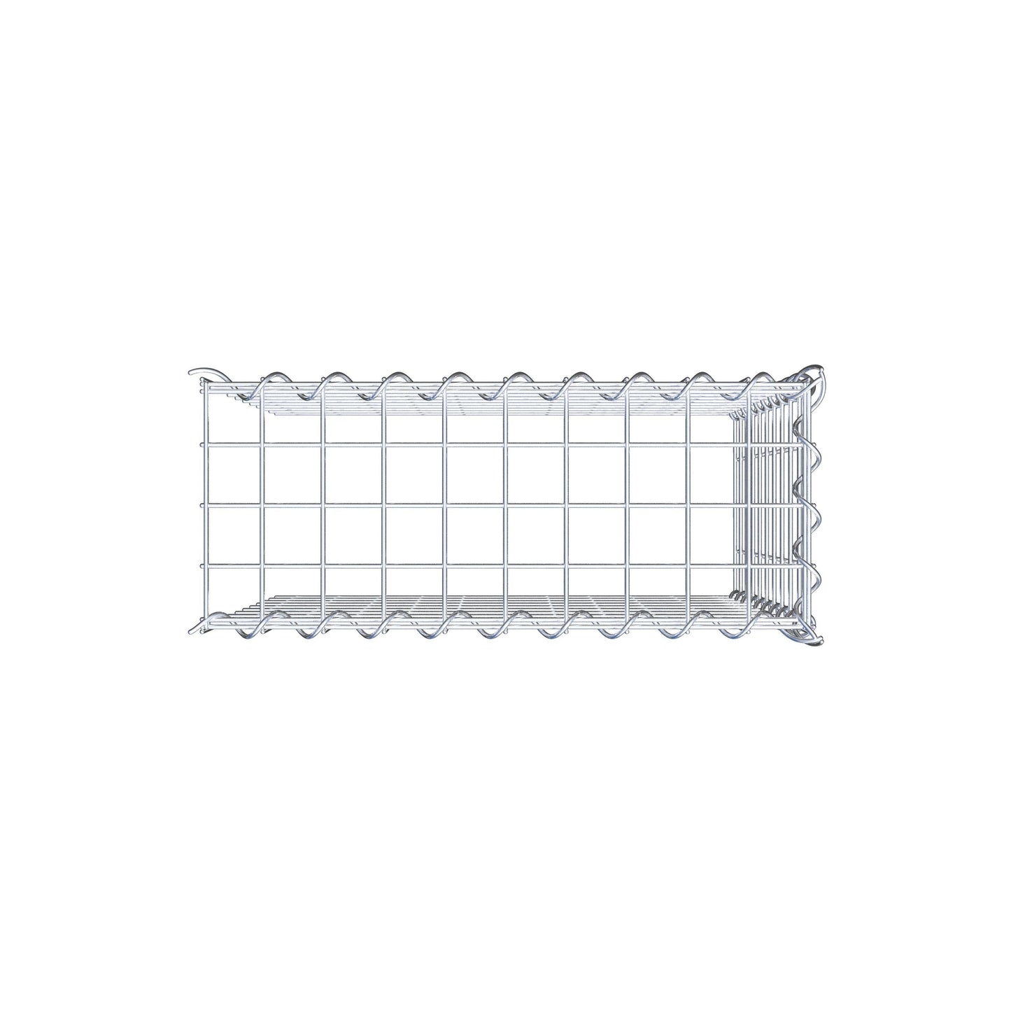 Grown-on gabion type 4 50 cm x 50 cm x 20 cm (L x H x D), mesh size 5 cm x 5 cm, spiral