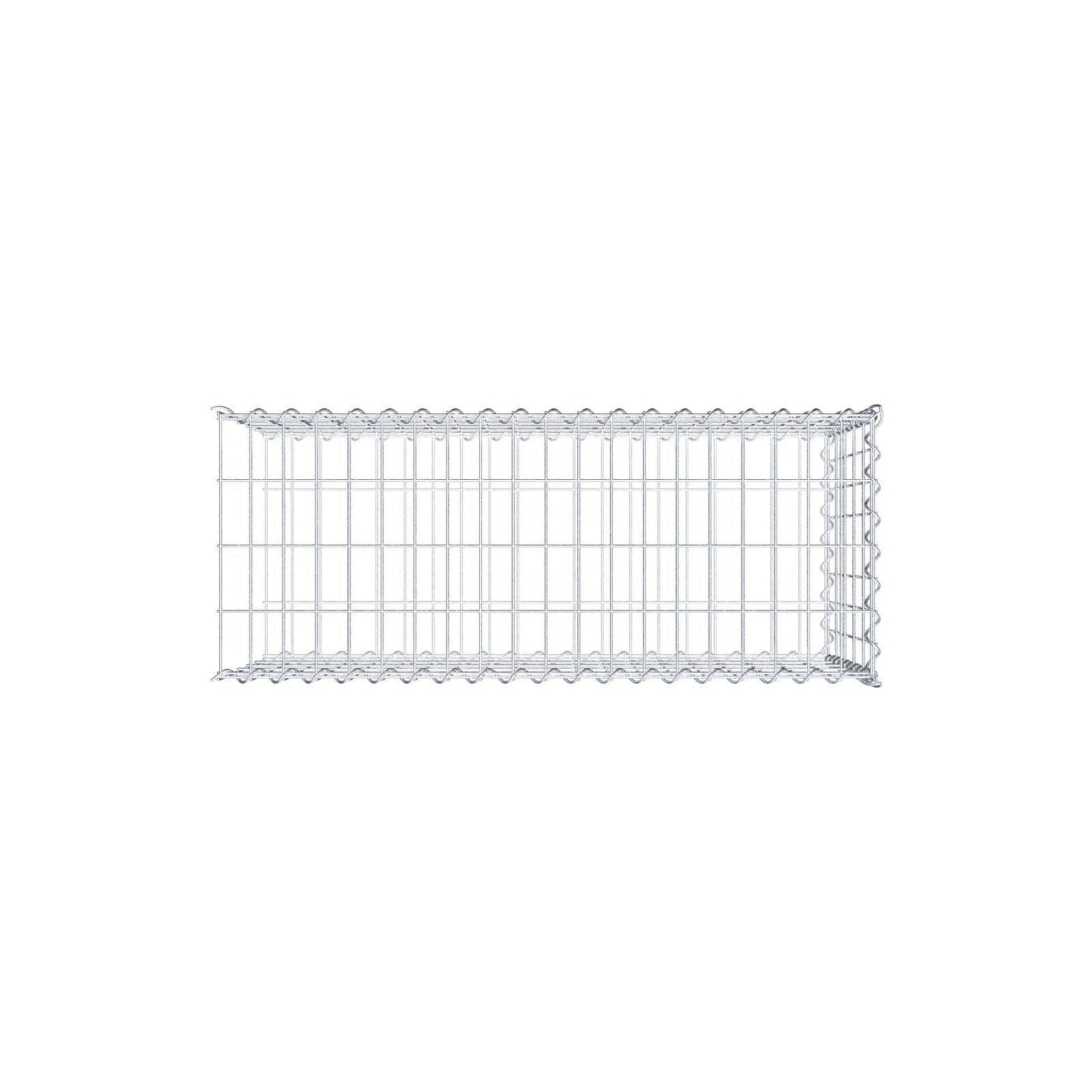 Anbaugabione Typ 2 100 cm x 50 cm x 40 cm (L x H x T), Maschenweite 5 cm x 10 cm, Spirale