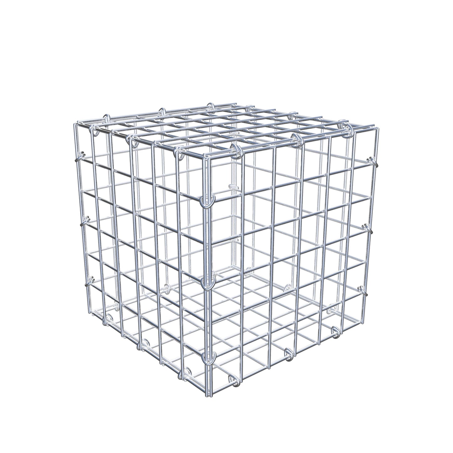 Gabion 30 cm x 30 cm x 30 cm (L x H x D), maskstorlek 5 cm x 5 cm, C-ring
