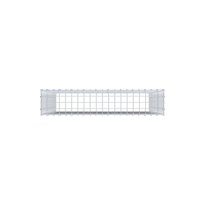 Fästbar gabion typ 3 100 cm x 100 cm x 20 cm (L x H x D), maskstorlek 5 cm x 5 cm, C-ring