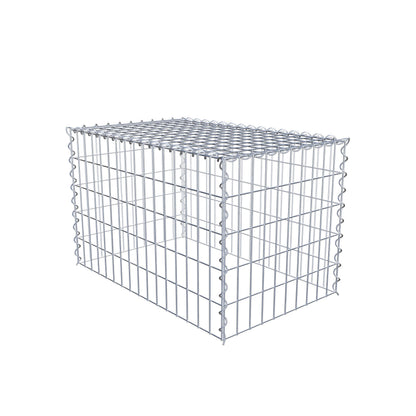 Gabião tipo 3 80 cm x 50 cm x 50 cm (C x A x P), malhagem 5 cm x 10 cm, espiral