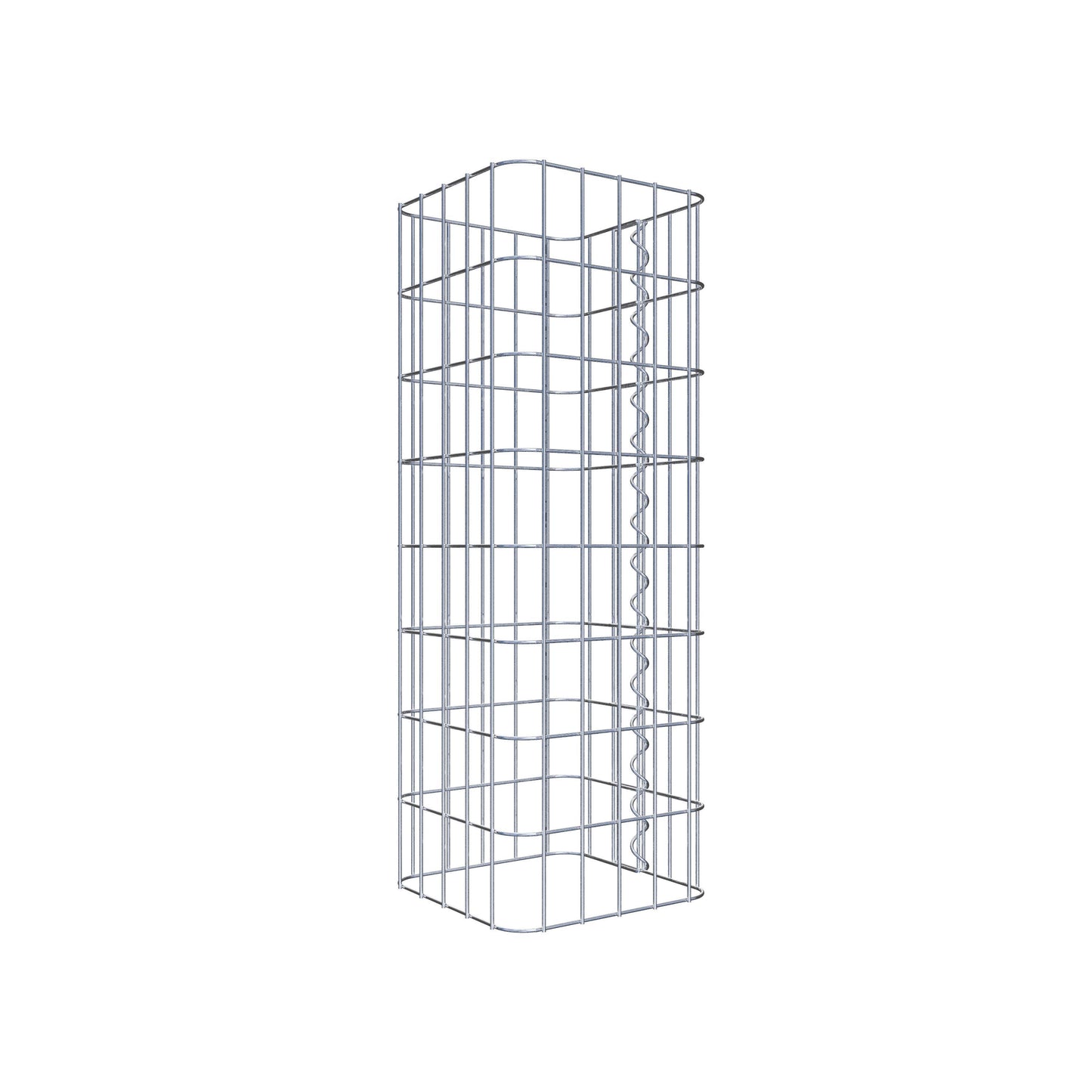 Gabionpelare fyrkant 27 cm x 27 cm, 80 cm hög, MW 5 cm x 10 cm