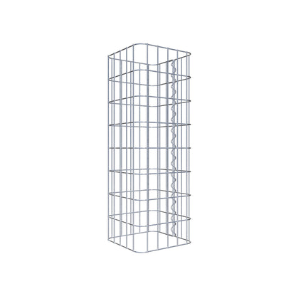 Gabionpelare fyrkant 27 cm x 27 cm, 80 cm hög, MW 5 cm x 10 cm
