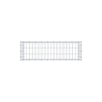 Gabion 100 cm x 40 cm x 30 cm (L x H x D), maskstorlek 5 x 10 cm, spiralring