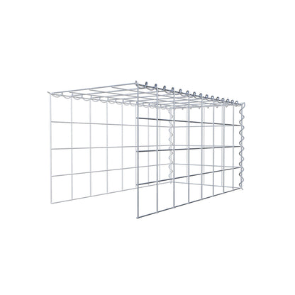 Grown-on gabion type 4 80 cm x 40 cm x 40 cm (L x H x D), mesh size 10 cm x 10 cm, spiral