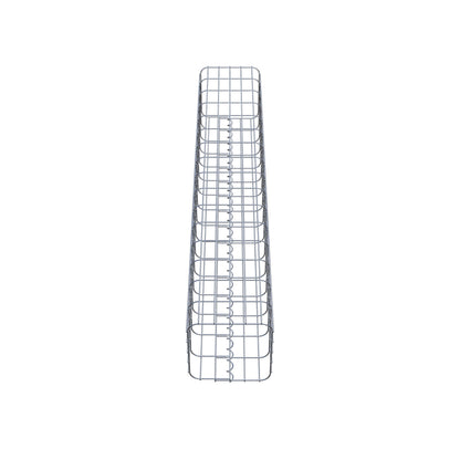 Gabionpelare vinkelrät 27 cm x 27 cm, 160 cm höjd, MW 5 cm x 10 cm
