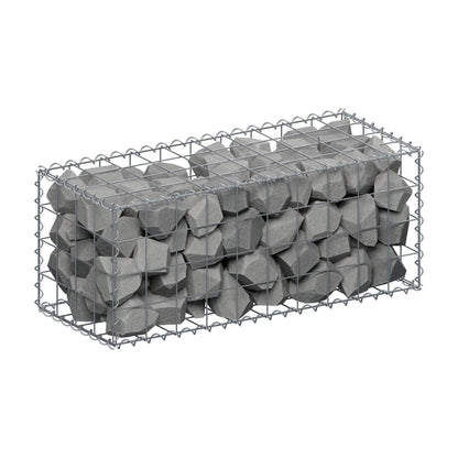 Gabion 100 cm x 40 cm x 40 cm (L x H x D), maskestørrelse 10 cm x 10 cm, spiral