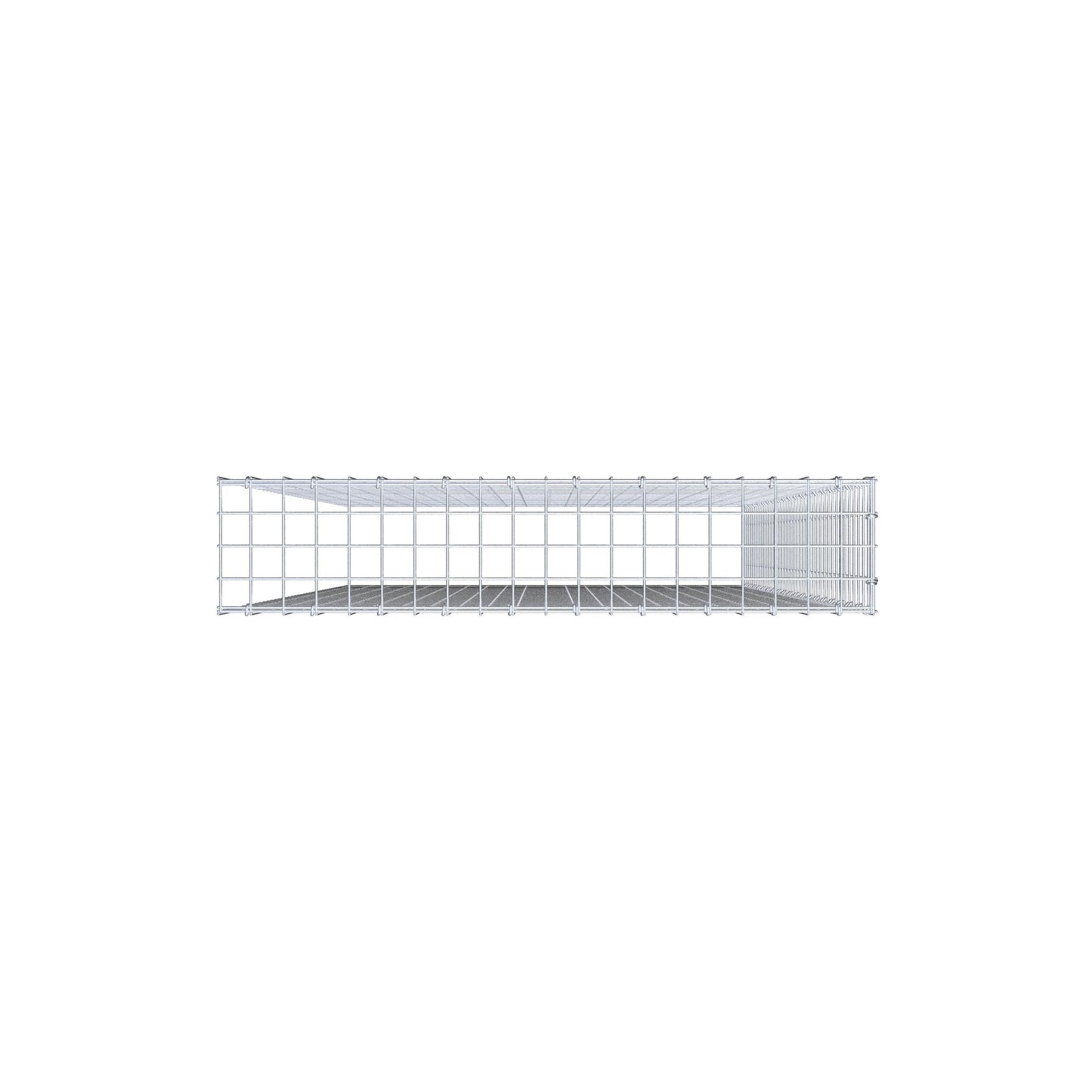 Anbaugabione Typ 4 200 cm x 100 cm x 20 cm (L x H x T), Maschenweite 5 cm x 5 cm, C-Ring