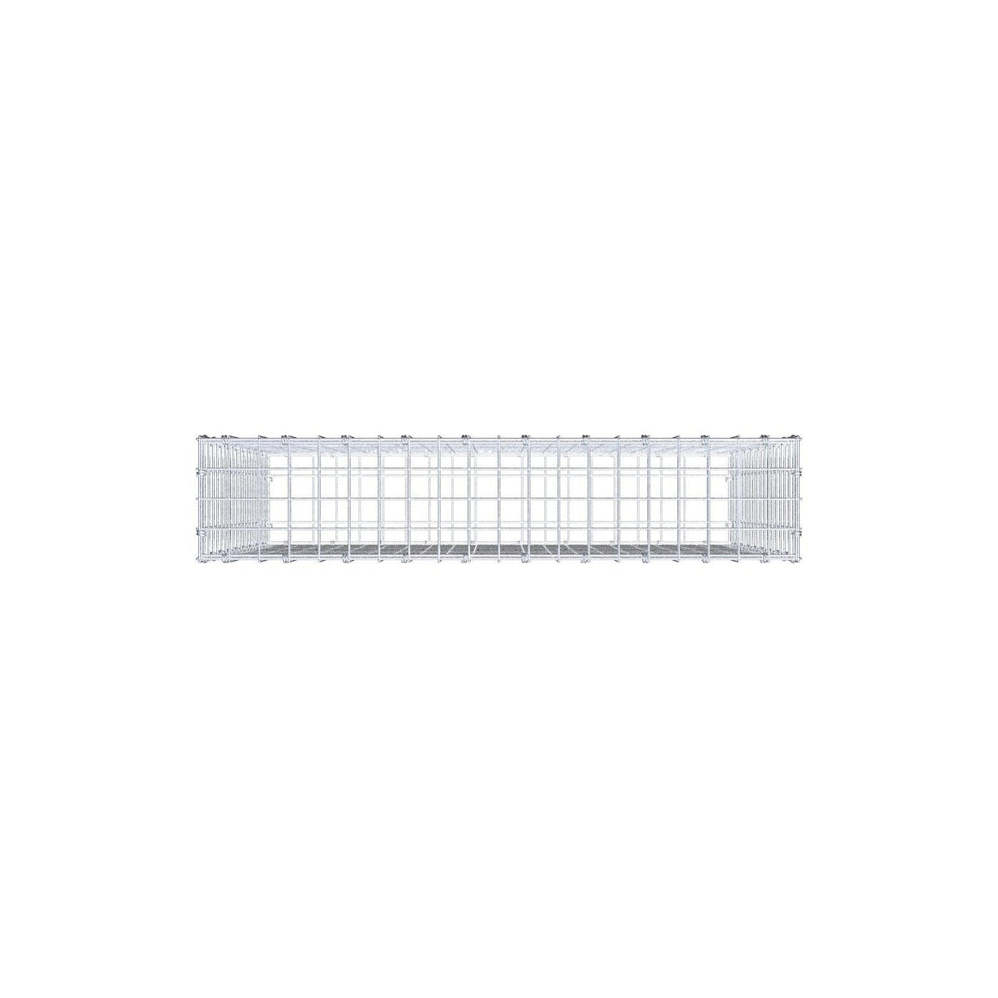 Gabione 100 cm x 90 cm x 20 cm (L x H x T), Maschenweite 5 x 5 cm, Spiralring