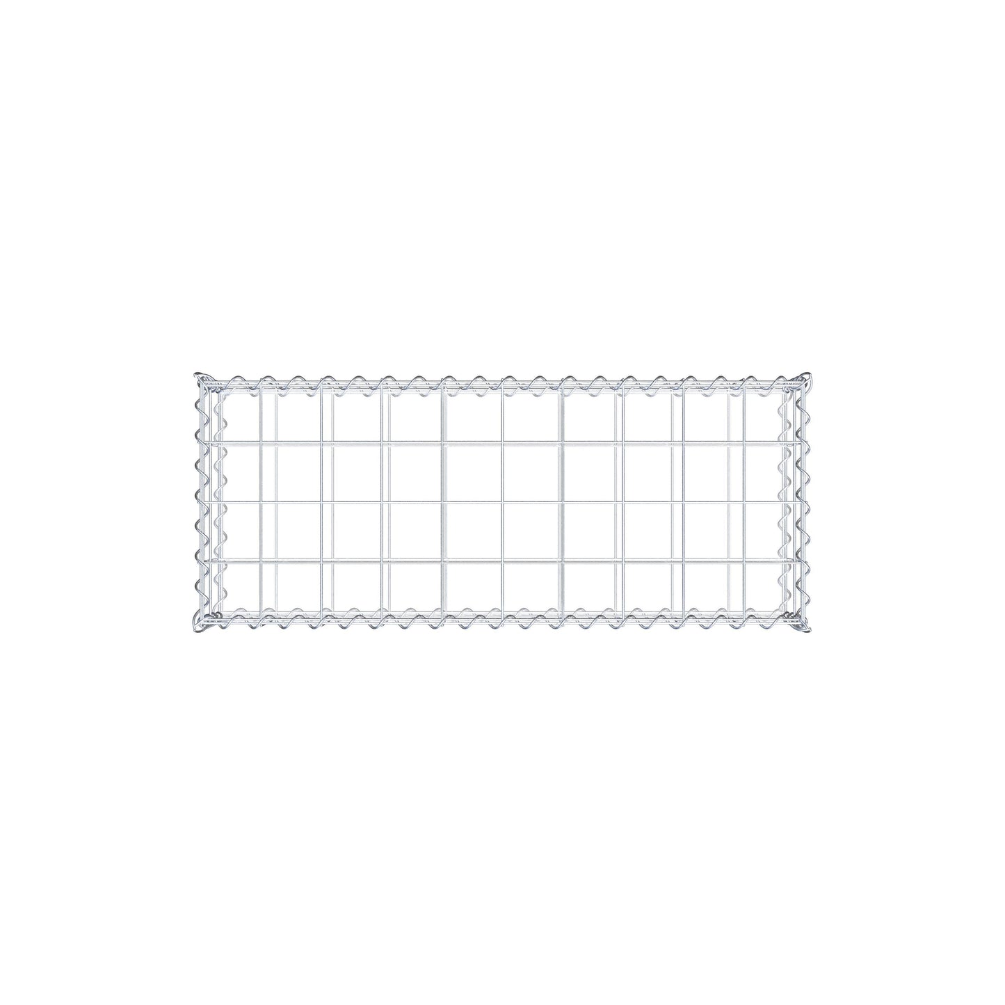 Gabion 100 cm x 20 cm x 40 cm (L x H x D), mesh size 10 cm x 10 cm, spiral