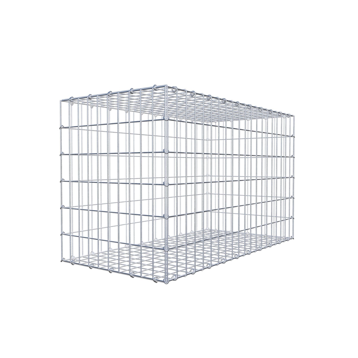 Gabião 100 cm x 60 cm x 50 cm (C x A x P), malhagem 5 cm x 10 cm, anel C