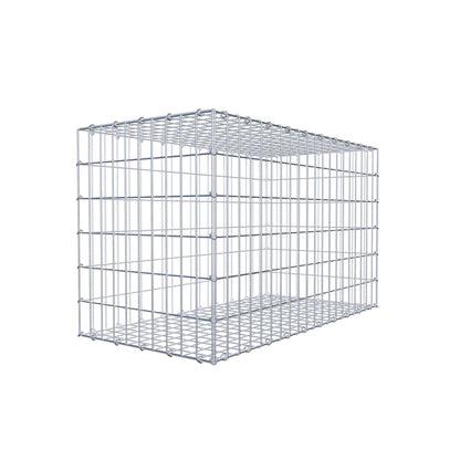 Gabião 100 cm x 60 cm x 50 cm (C x A x P), malhagem 5 cm x 10 cm, anel C