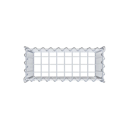 Extra gabion typ 3 50 cm x 40 cm x 20 cm (L x H x D), maskstorlek 5 cm x 5 cm, spiral