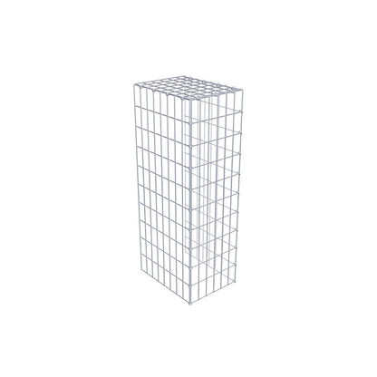 Typ 4 påbyggnadsgabion 100 cm x 40 cm x 30 cm (L x H x D), maskstorlek 5 cm x 10 cm, C-ring