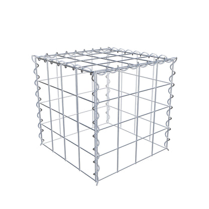 Gabião tipo 3 40 cm x 40 cm x 40 cm (C x A x P), malhagem 10 cm x 10 cm, espiral