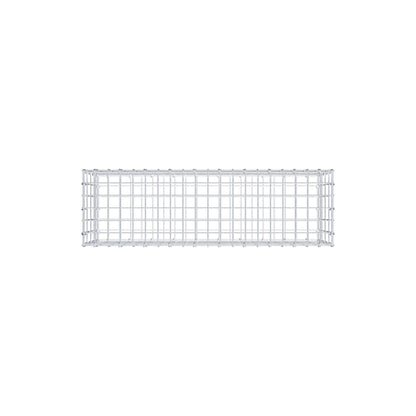 Gabbione 100 cm x 40 cm x 30 cm (L x H x P), maglia 5 cm x 10 cm, anello a C