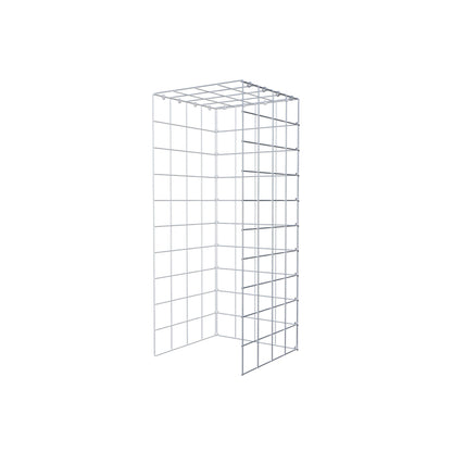 Mounted gabion type 4 100 cm x 40 cm x 40 cm (L x H x D), mesh size 10 cm x 10 cm, C-ring