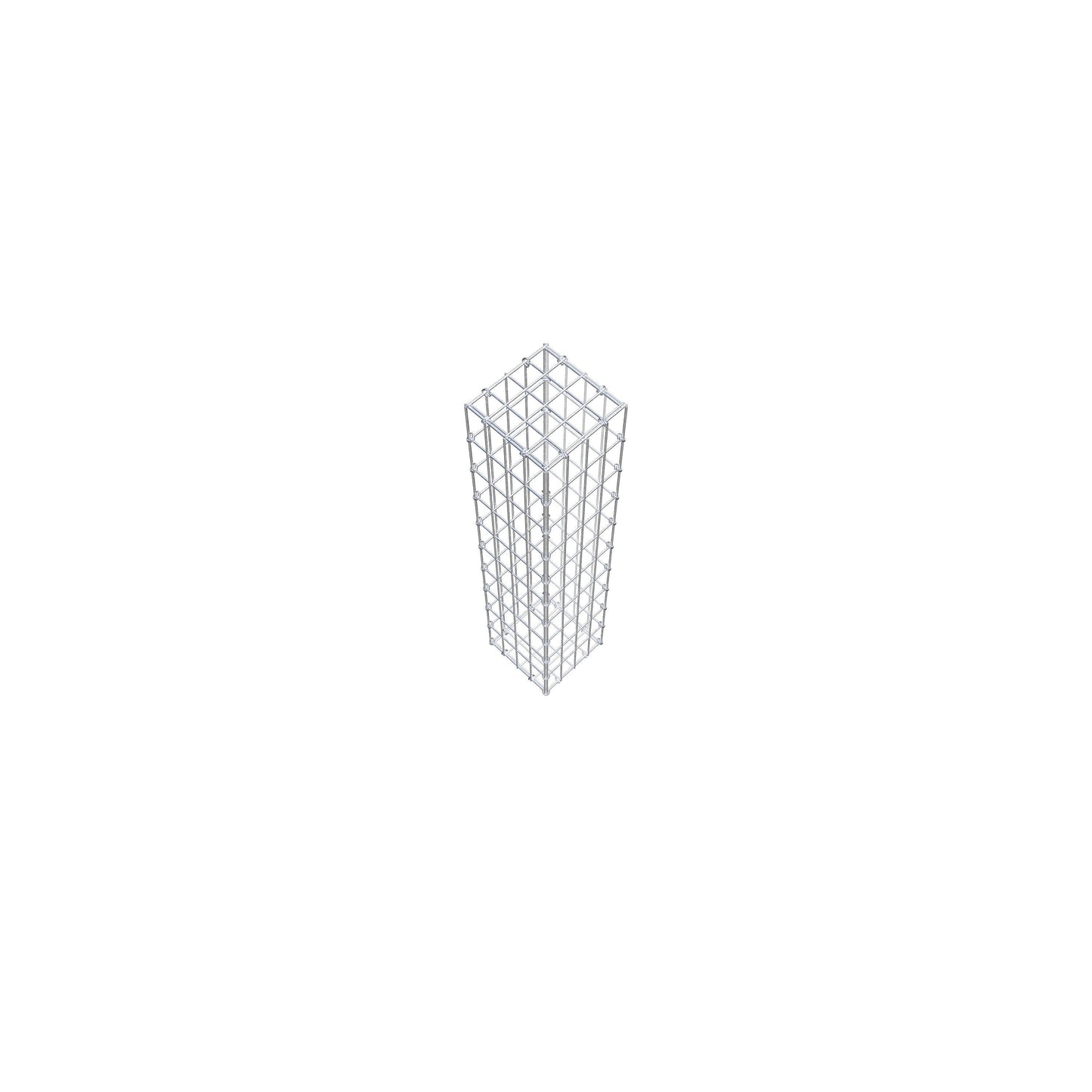 Gavión 100 cm x 20 cm x 20 cm (L x A x P), luz de malla 5 cm x 10 cm, anillo en C