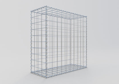 Gabião 100 cm x 100 cm x 40 cm (C x A x P), malhagem 10 cm x 10 cm, espiral