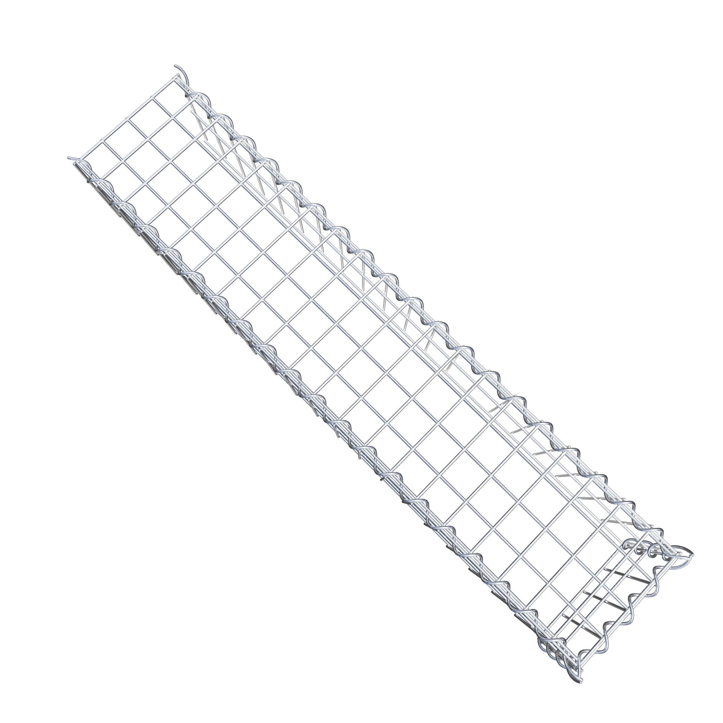 Gabbione aggiuntivo tipo 4 100 cm x 20 cm x 20 cm (L x H x P), dimensione maglia 5 cm x 10 cm, a spirale
