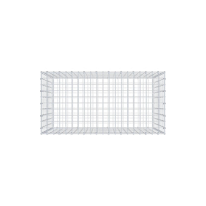 Gabbione 100 cm x 70 cm x 50 cm (L x H x P), maglia 5 cm x 10 cm, anello a C