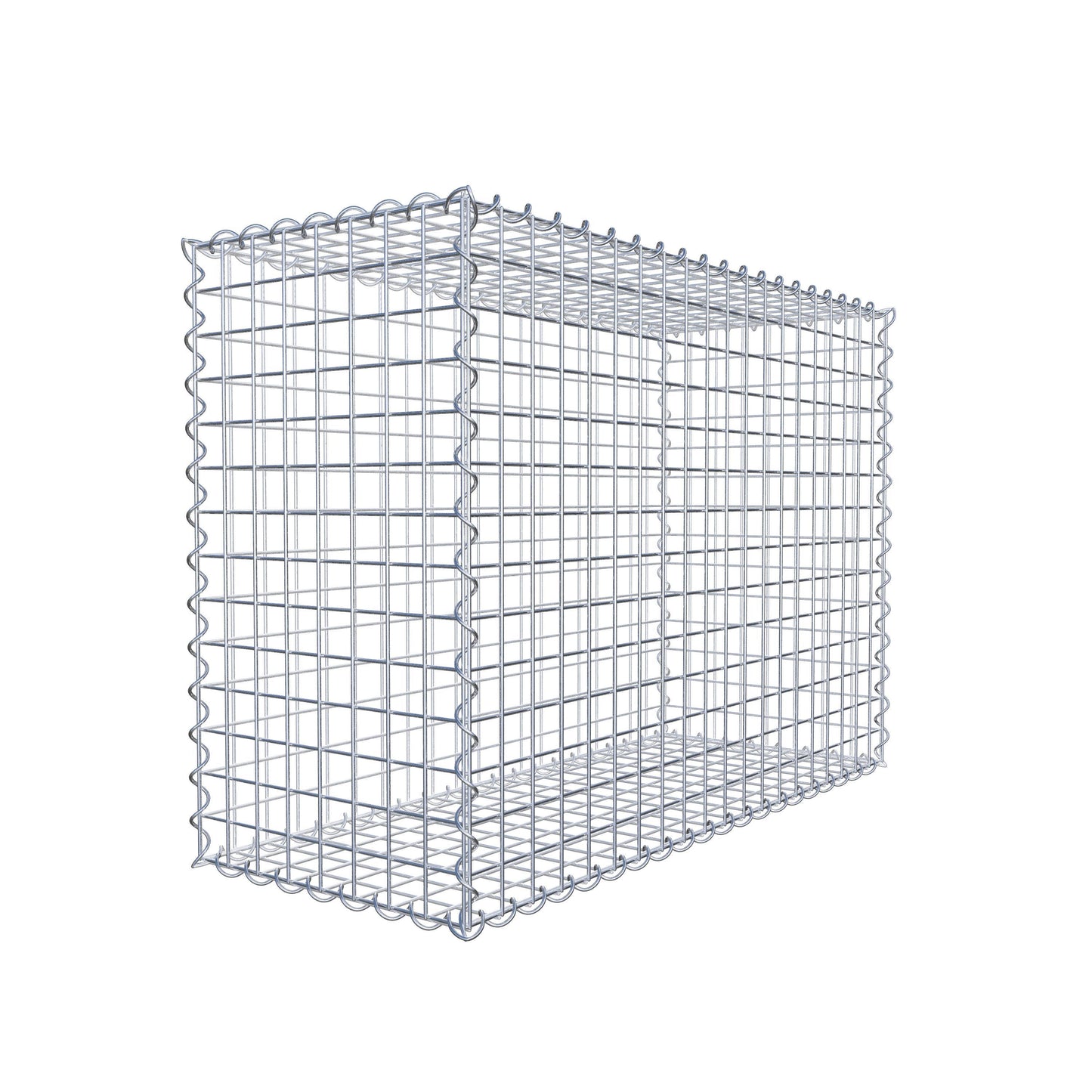 Gabione 100 cm x 70 cm x 40 cm (L x H x T), Maschenweite 5 cm x 5 cm, Spirale