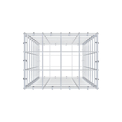 Gabion 80 cm x 40 cm x 30 cm (L x H x D), maskestørrelse 10 cm x 10 cm, C-ring