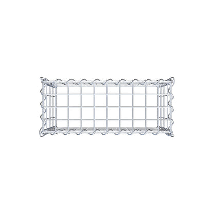 Gabião tipo 3 50 cm x 40 cm x 20 cm (C x A x P), malhagem 5 cm x 10 cm, espiral