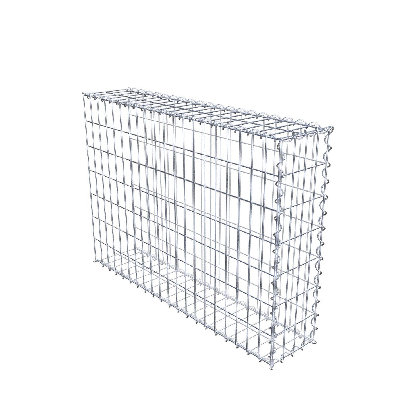 Anbaugabione Typ 2 100 cm x 70 cm x 20 cm (L x H x T), Maschenweite 5 cm x 10 cm, Spirale