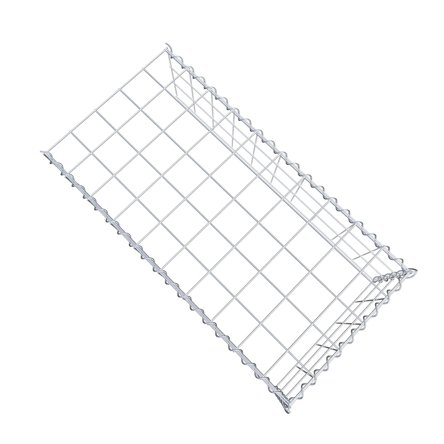 Extra gabion typ 4 100 cm x 30 cm x 50 cm (L x H x D), maskstorlek 10 cm x 10 cm, spiral