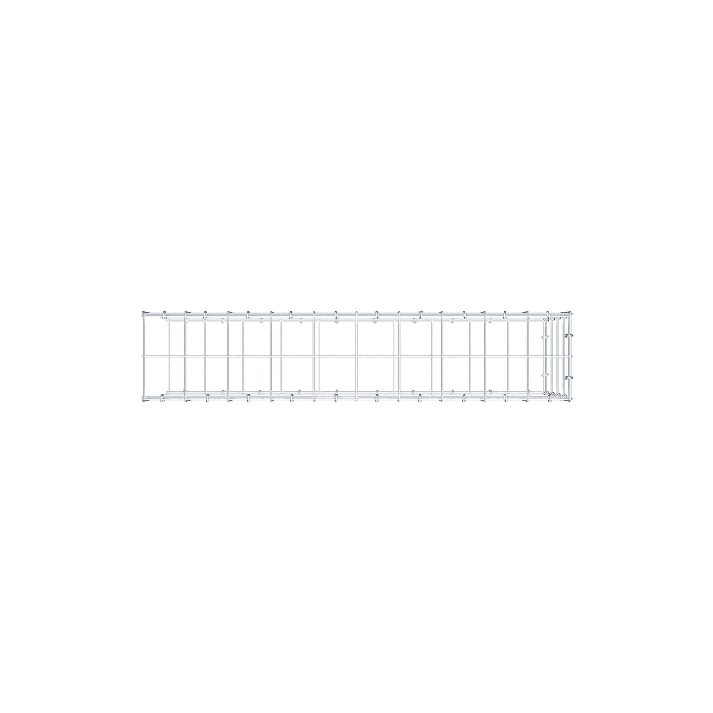 Gabião Tipo 2 100 cm x 40 cm x 20 cm (C x A x P), malhagem 10 cm x 10 cm, anel C