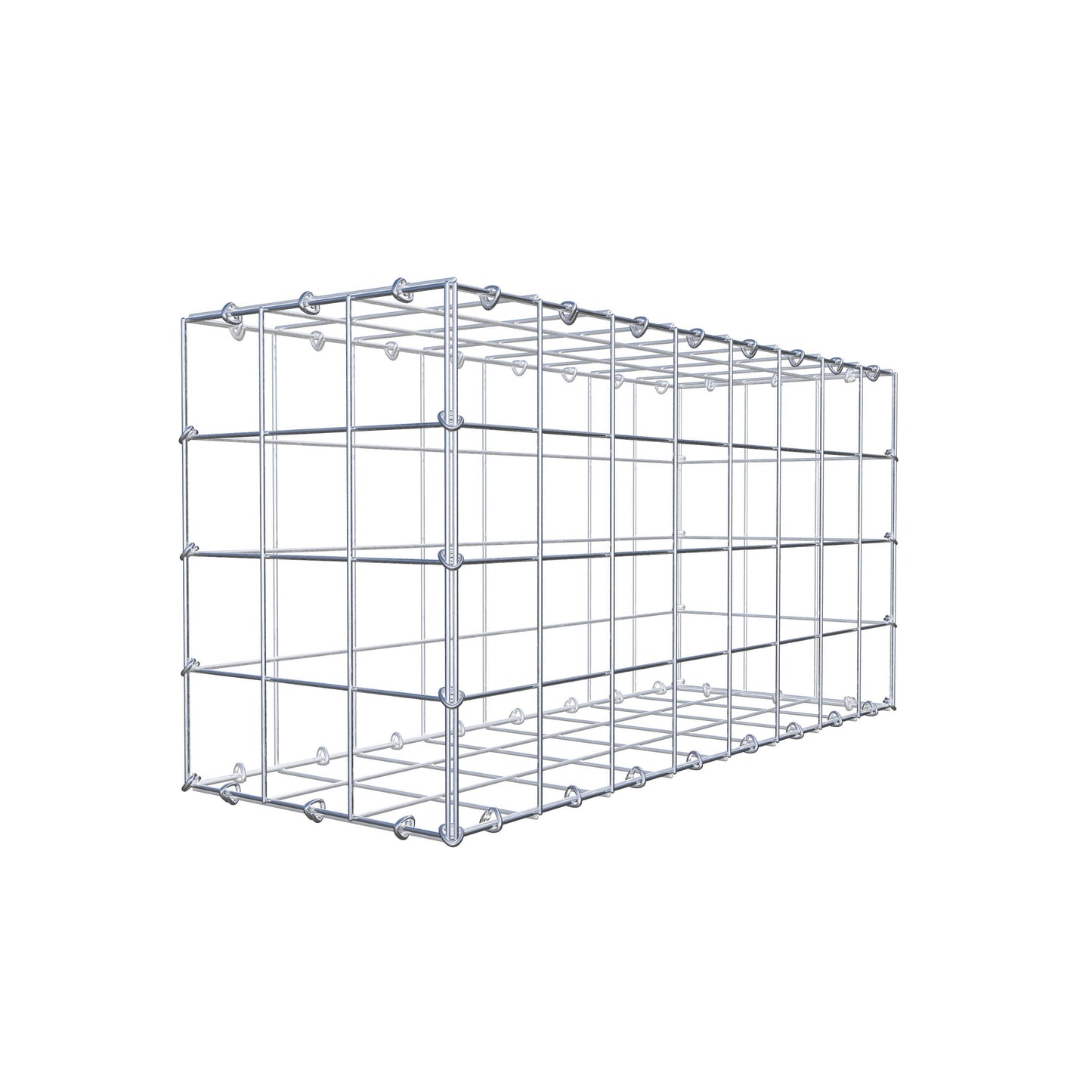 Gabion 80 cm x 40 cm x 30 cm (L x H x D), maskestørrelse 10 cm x 10 cm, C-ring