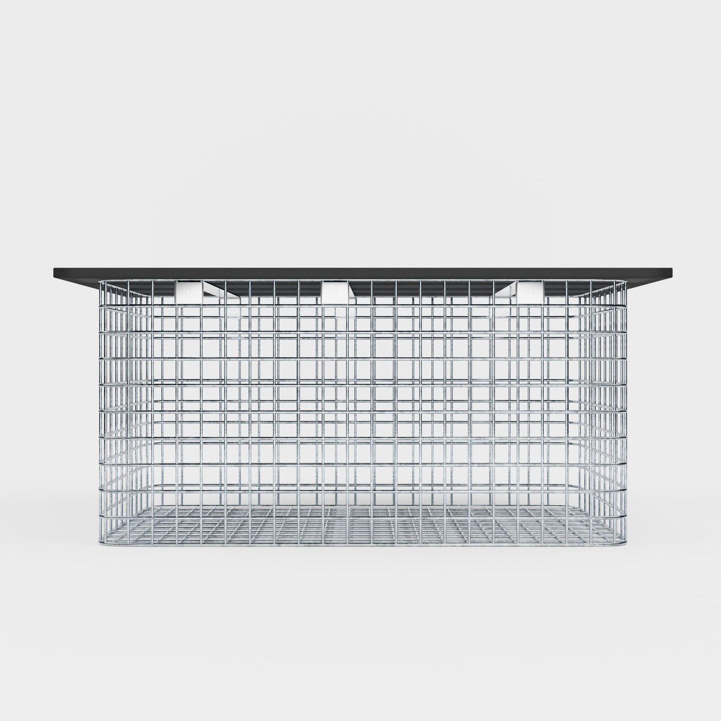 Garden bench 102 x 50 x 52 cm MW 5 x 5 cm hot-dip galvanized, with recycled cover in anthracite