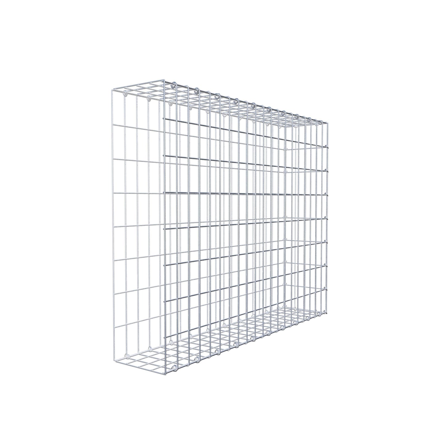 Gabião Tipo 2 100 cm x 80 cm x 20 cm, malhagem 5 cm x 10 cm, anel C