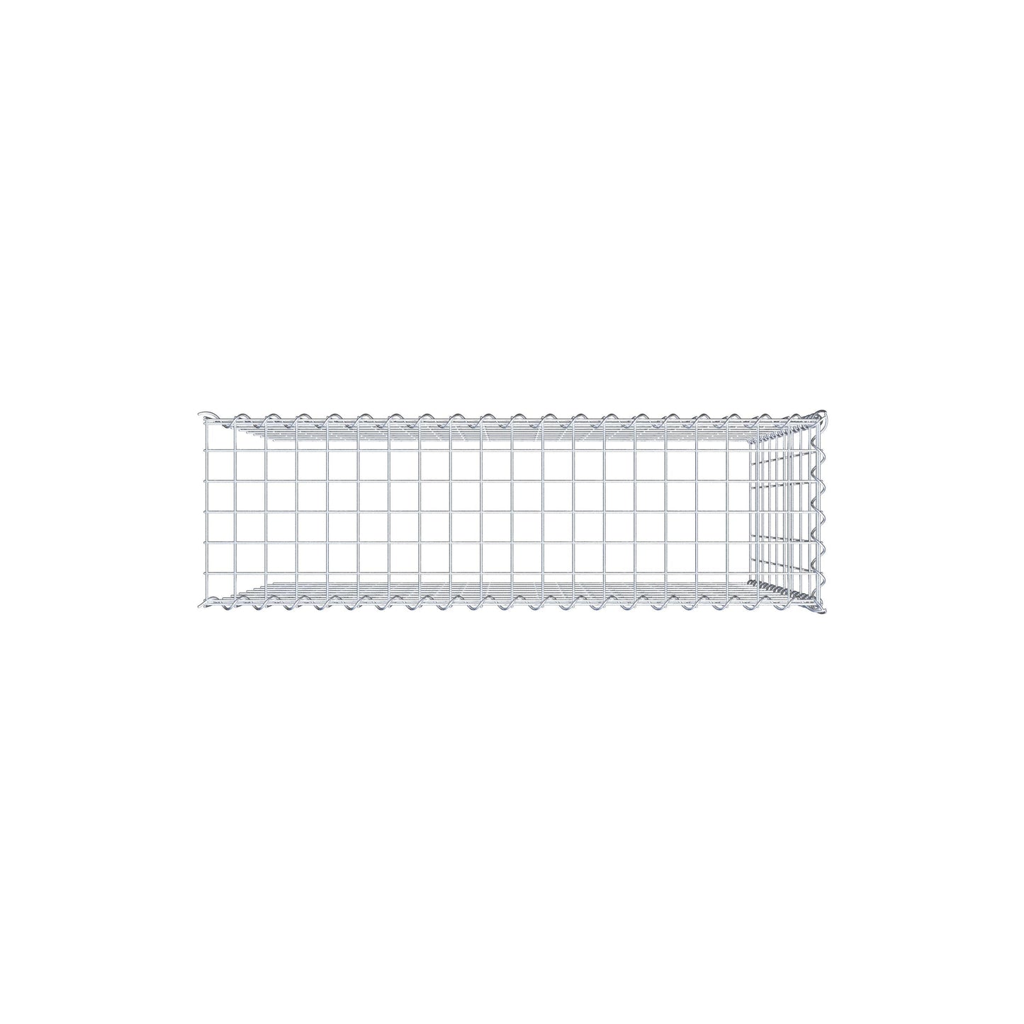 Anbaugabione Typ 4 100 cm x 90 cm x 30 cm (L x H x T), Maschenweite 5 cm x 10 cm, Spirale