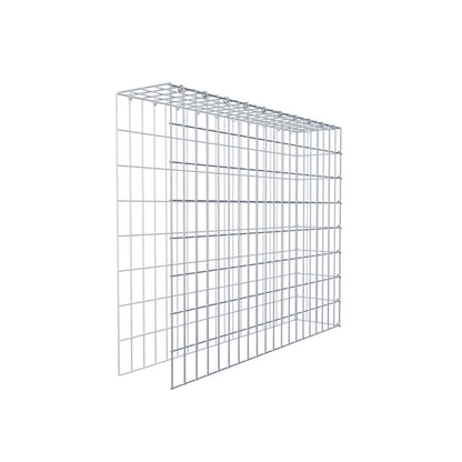 Anbaugabione Typ 4 100 cm x 80 cm x 20 cm (L x H x T), Maschenweite 5 cm x 10 cm, C-Ring