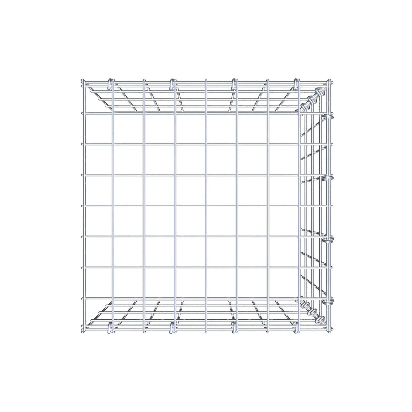 Gavión adicional tipo 4 40 cm x 40 cm x 40 cm (L x A x P), malla 5 cm x 10 cm, anillo en C
