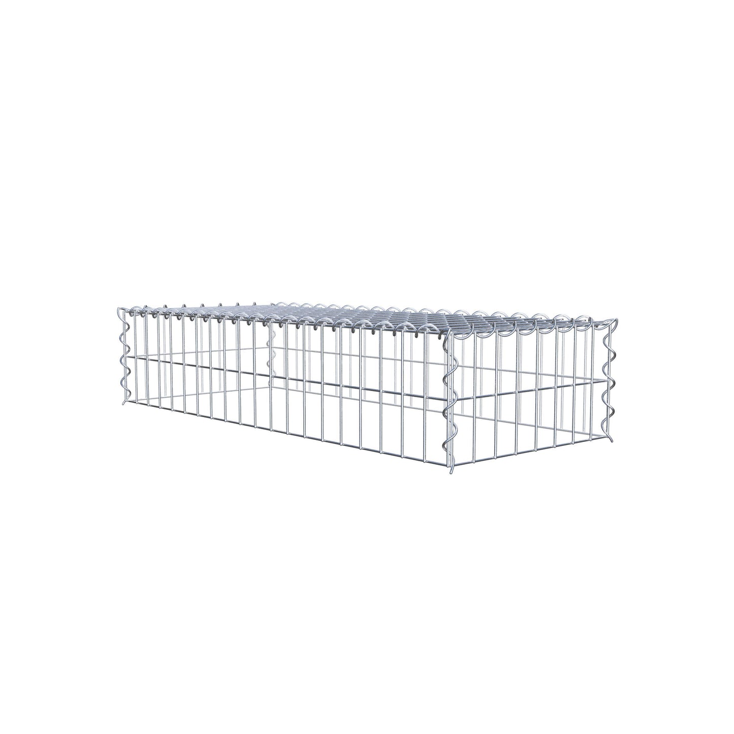 Extra gabion typ 3 100 cm x 20 cm x 40 cm (L x H x D), maskstorlek 5 cm x 10 cm, spiral