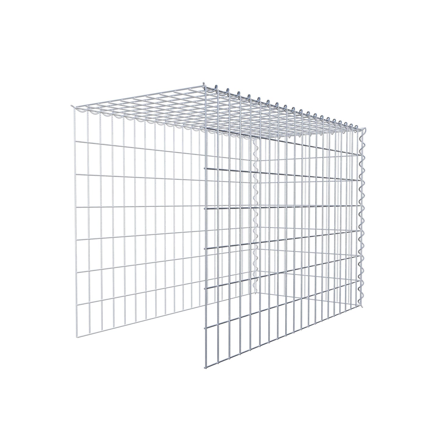 Gavión complementario tipo 4 100 cm x 70 cm x 50 cm (L x A x P), malla 5 cm x 10 cm, espiral