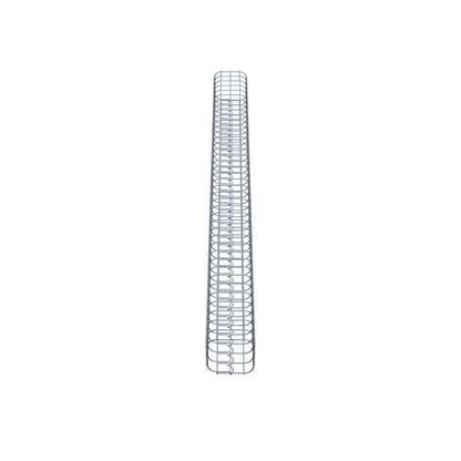 Coluna de gabião quadrada 17 cm x 17 cm, 200 cm de altura, PM 5 cm x 5 cm